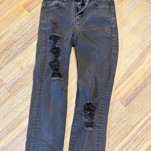 Black Distressed Jeans